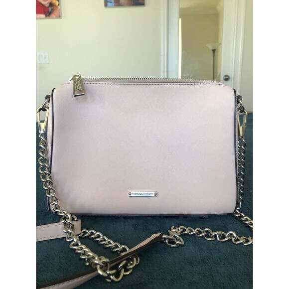 Rebecca Minkoff pink Avery crossbody bag saffiano leather - Picture 3 of 11